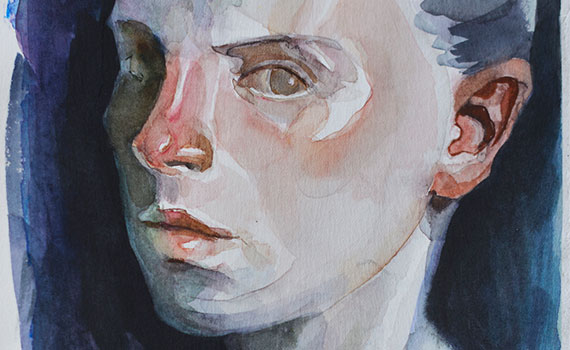 Obras de la serie retratos acuarelas