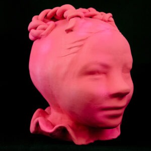 Niña Pop, ceramica esmaltada, 18x14x16 cm-2024, serie Coleccionable N°26, Josefina Madariaga