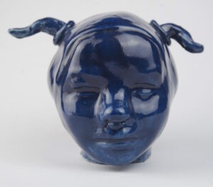 niña azul, ceramica coleccionables, josefina mandariaga