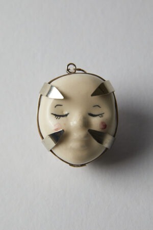 Doble cara - Durmiente sin boquita pintada, joyeria, josefina madariaga