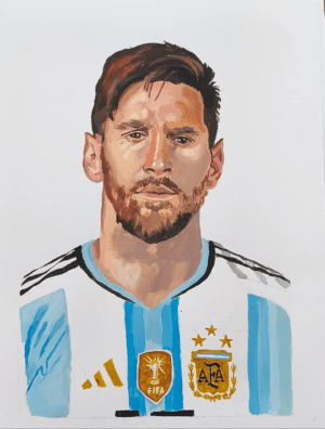 Messi, dibujo, futbol, Argentina, Josefina Madariaga,