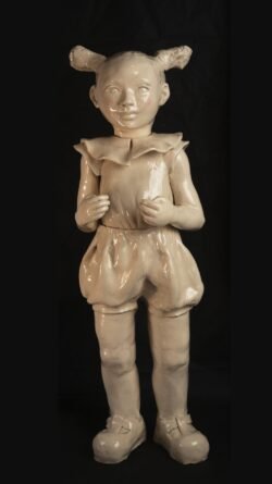 kunumi, ceramica, niña coon bombachudo, josefina madariaga